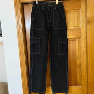 BDG Urban Outfitters Relaxed Skate Jean - Black w/ white thread